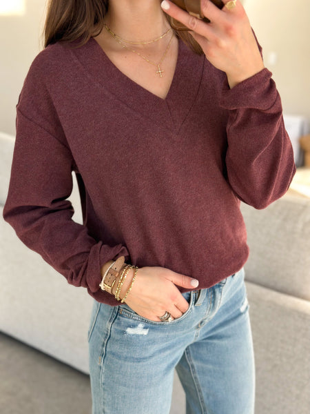 Maple Butter Soft Vneck