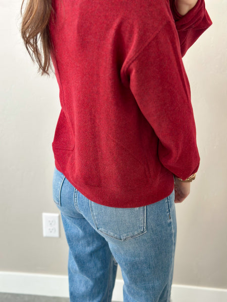 Maple CREWNECK [red]
