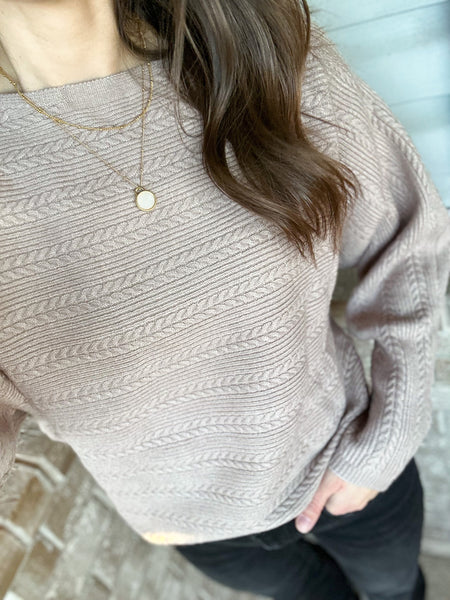 Multi Wear Cable Sweater [ships out next week!]