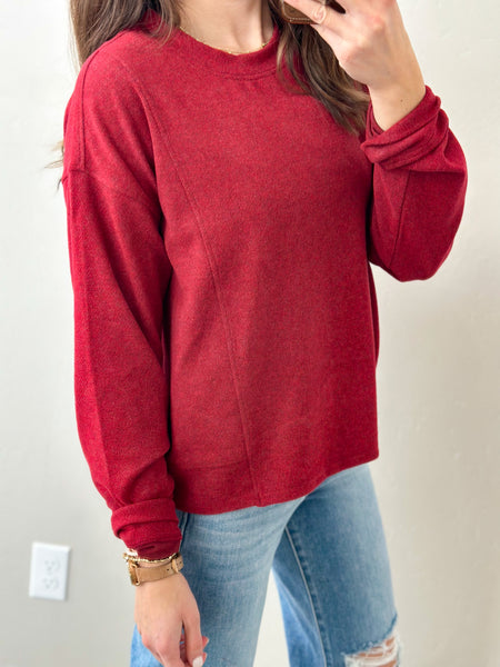 Maple CREWNECK [red]
