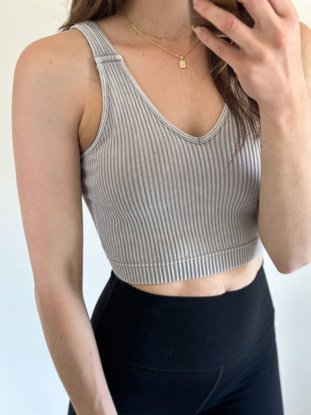 Layer Me Padded Crop Vneck [NEW VERSION!]