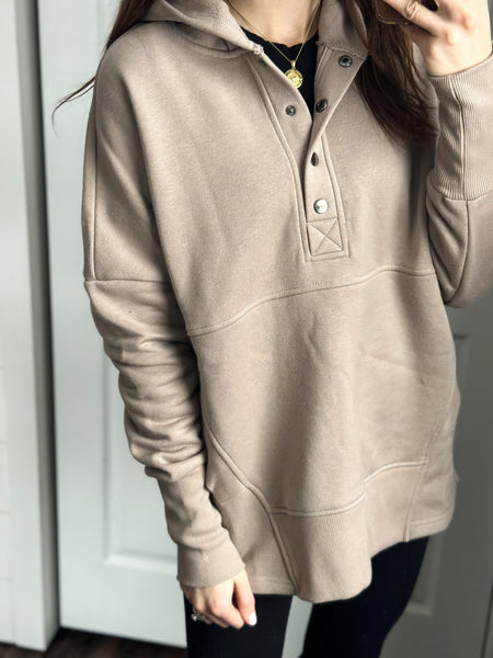 Grab & Go Hoodie [grey, mocha, & taupe]