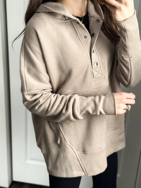 Grab & Go Hoodie [grey, mocha, & taupe]