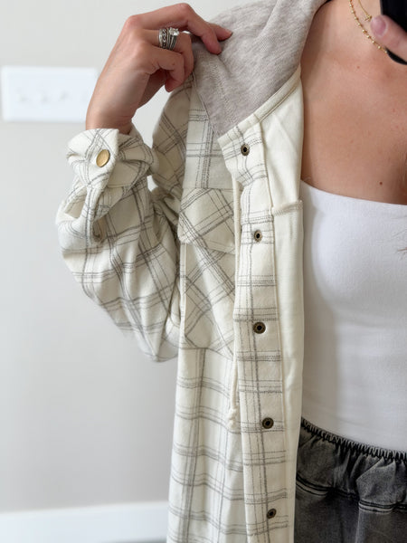 Scout Window Pane Buttery Shacket