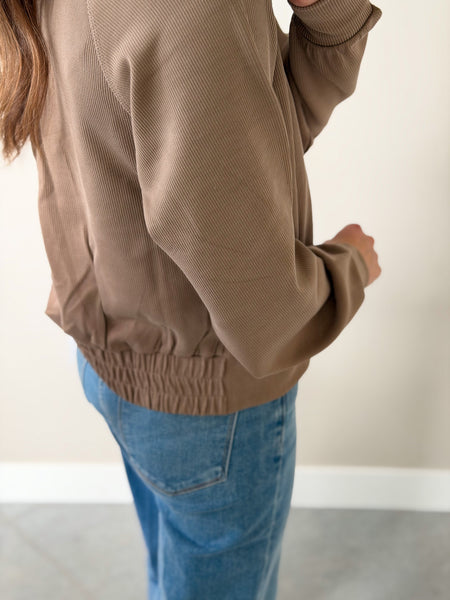 Ballgame Ribbed Full Zip [mocha]*