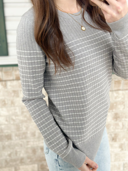 Glee Ribbed Butter Soft Sweaters [taupe & gray]