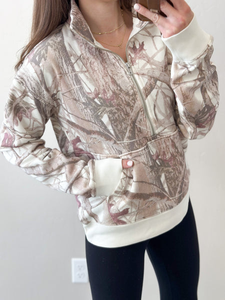 Vintage Camo 1/4 Zip
