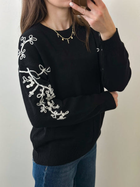 Vine Black Knit
