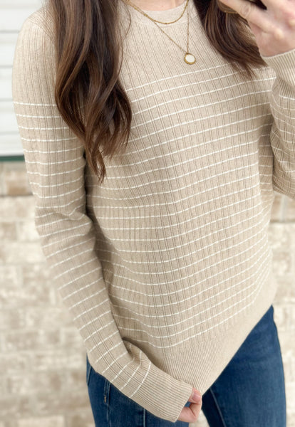 Glee Ribbed Butter Soft Sweaters [taupe & gray]