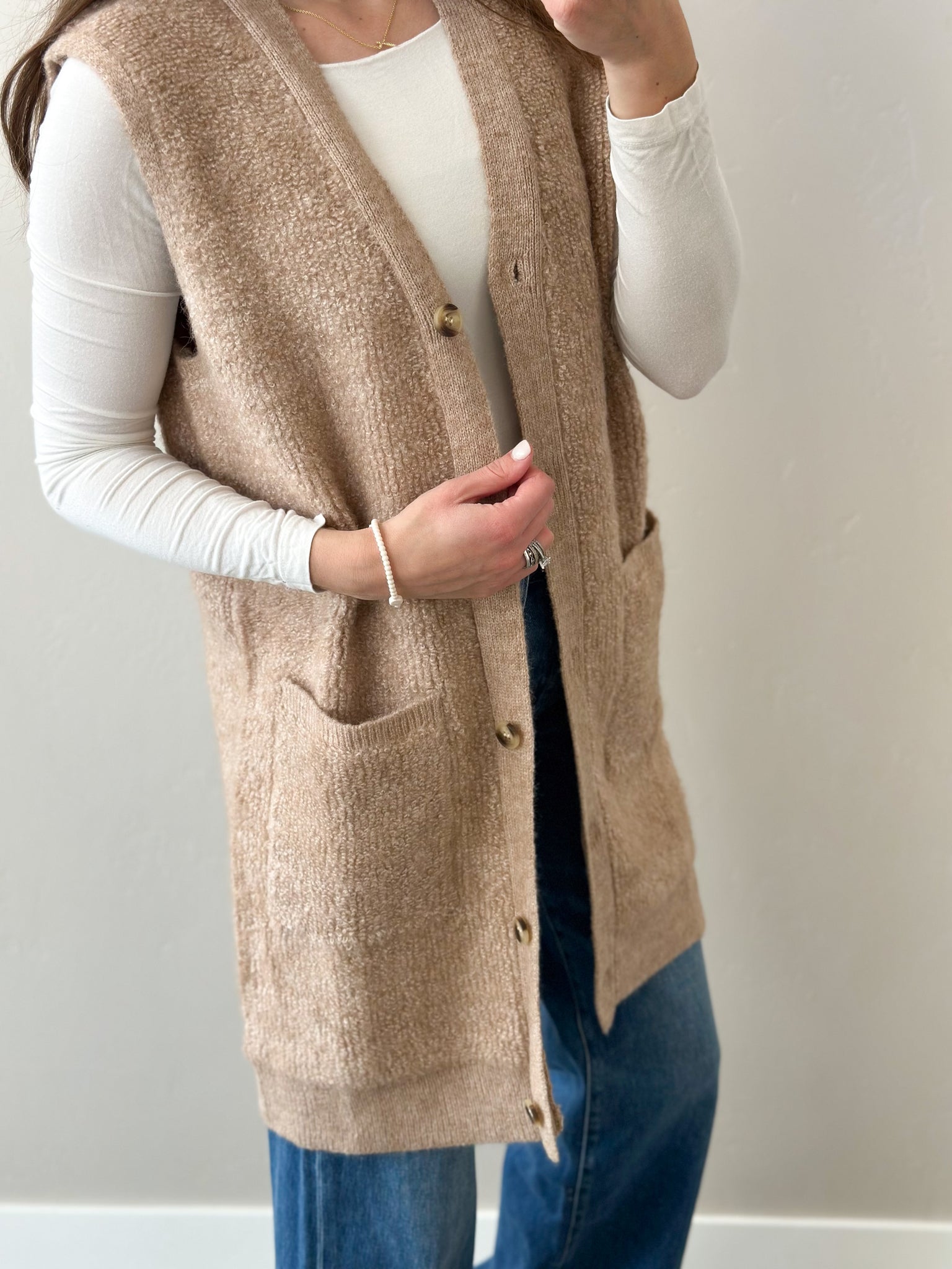 Cloe Teddy Knit Vest