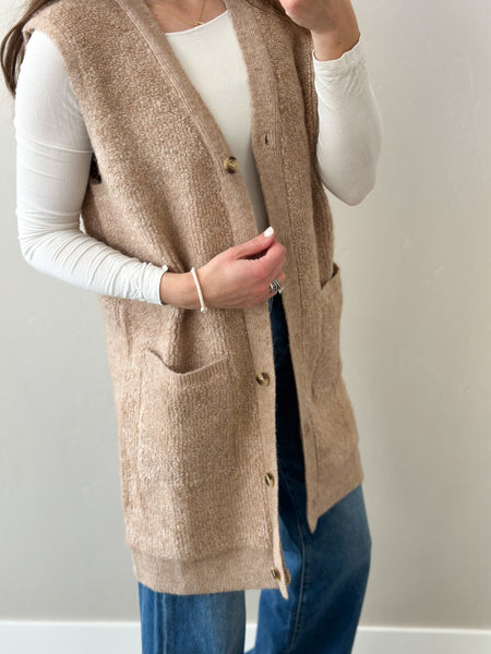 Cloe Teddy Knit Vest