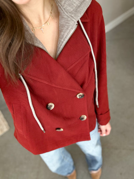 Clause Blazer [with detachable hood]