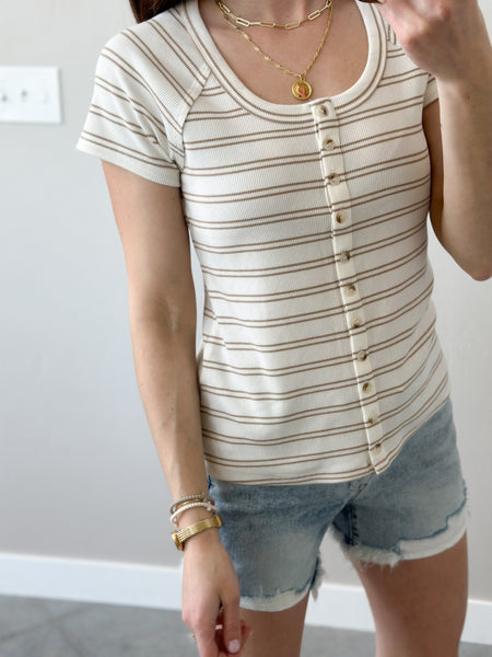 Greyson Ribbed T [uneck]