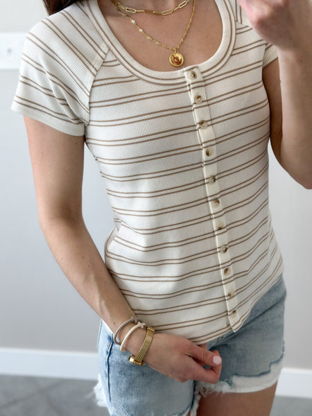Greyson Ribbed T [uneck]