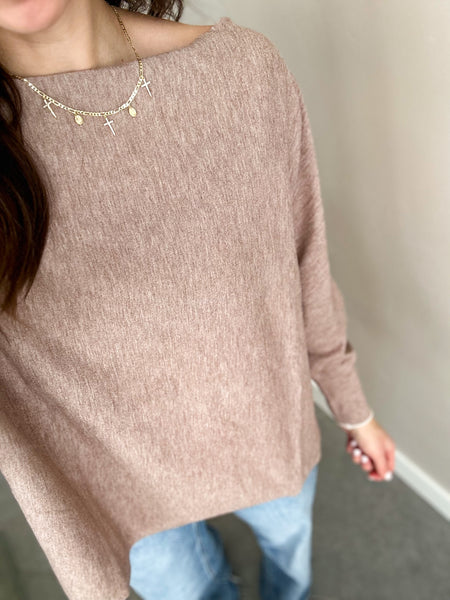 Timeless Bliss Off Shoulder Knit