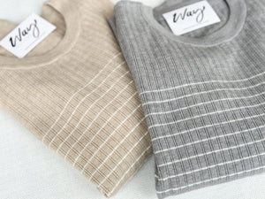 Glee Ribbed Butter Soft Sweaters [taupe & gray]