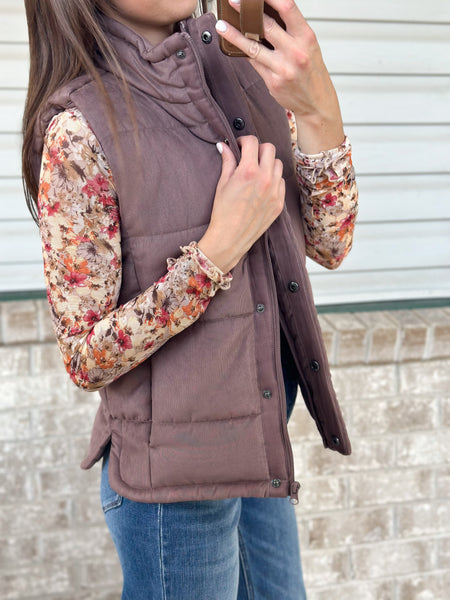 Riss’s Go To Vest [chocolate mauve]