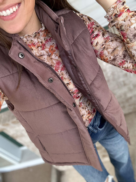Riss’s Go To Vest [chocolate mauve]