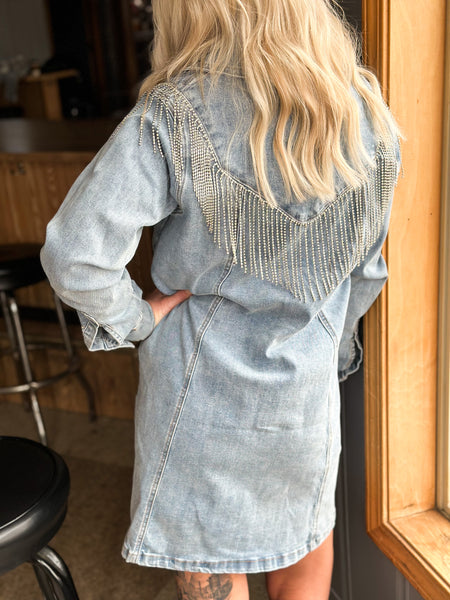 Twain Glitz Denim Jacket/Dress