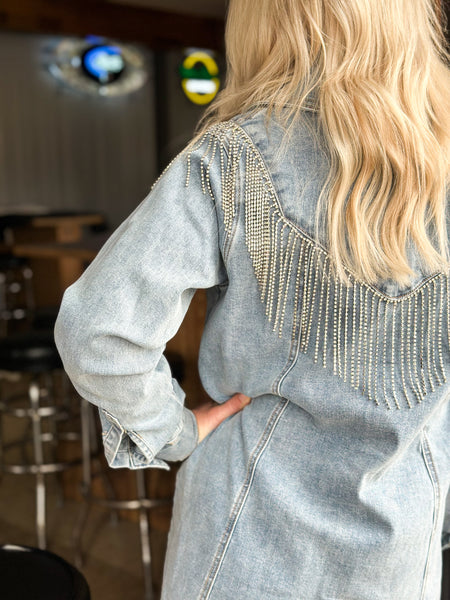 Twain Glitz Denim Jacket/Dress