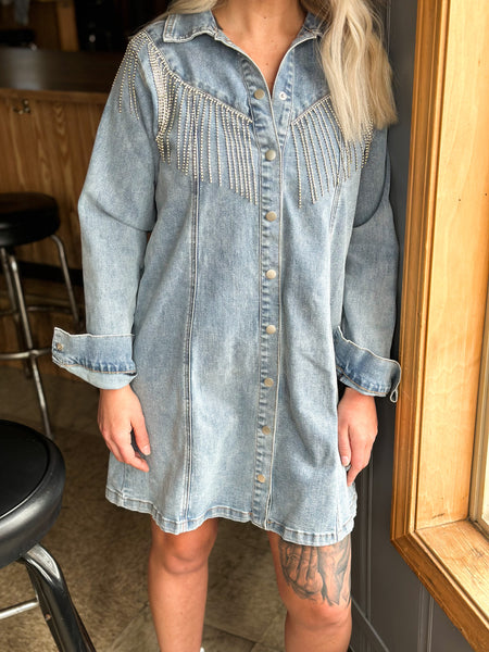 Twain Glitz Denim Jacket/Dress