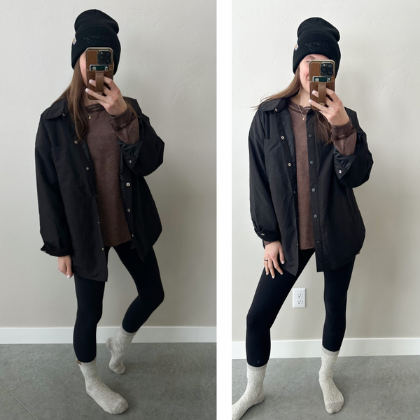 Light Weight Snap Down Shacket