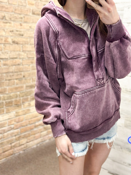 Comfort Hoodie [purple acid wash]