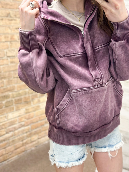 Comfort Hoodie [purple acid wash]