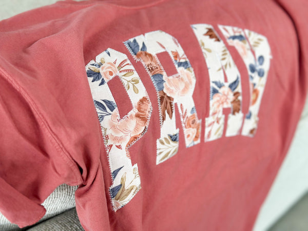 PRAY [floral] embroidered