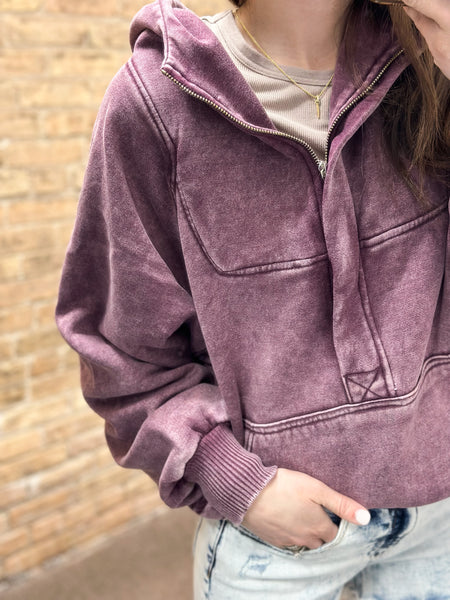 Comfort Hoodie [purple acid wash]