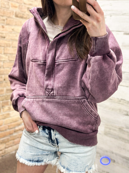 Comfort Hoodie [purple acid wash]