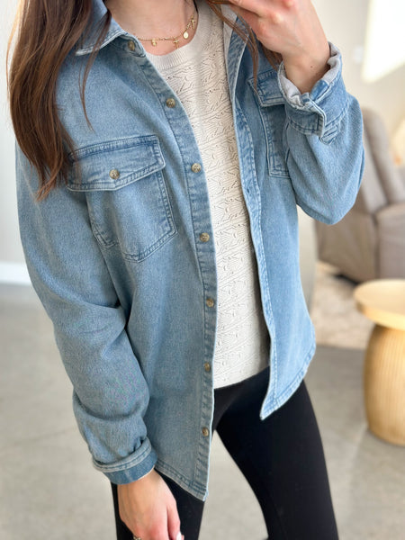 Denim Look Sweatshirt Feel