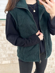 Hunter Green Vest + BUTTER soft Long Sleeve combo!