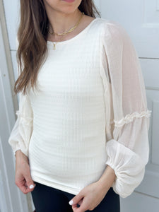 Kam White Blouse