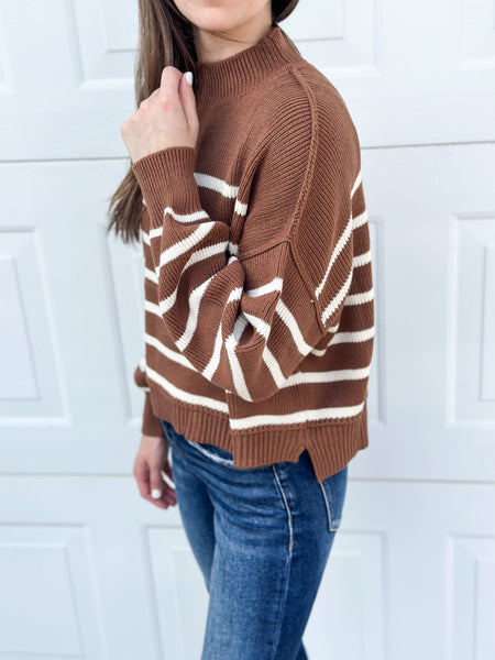 Fiona Camel Mock Neck