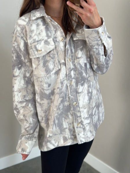Camo Butter Soft Fleece Shacket