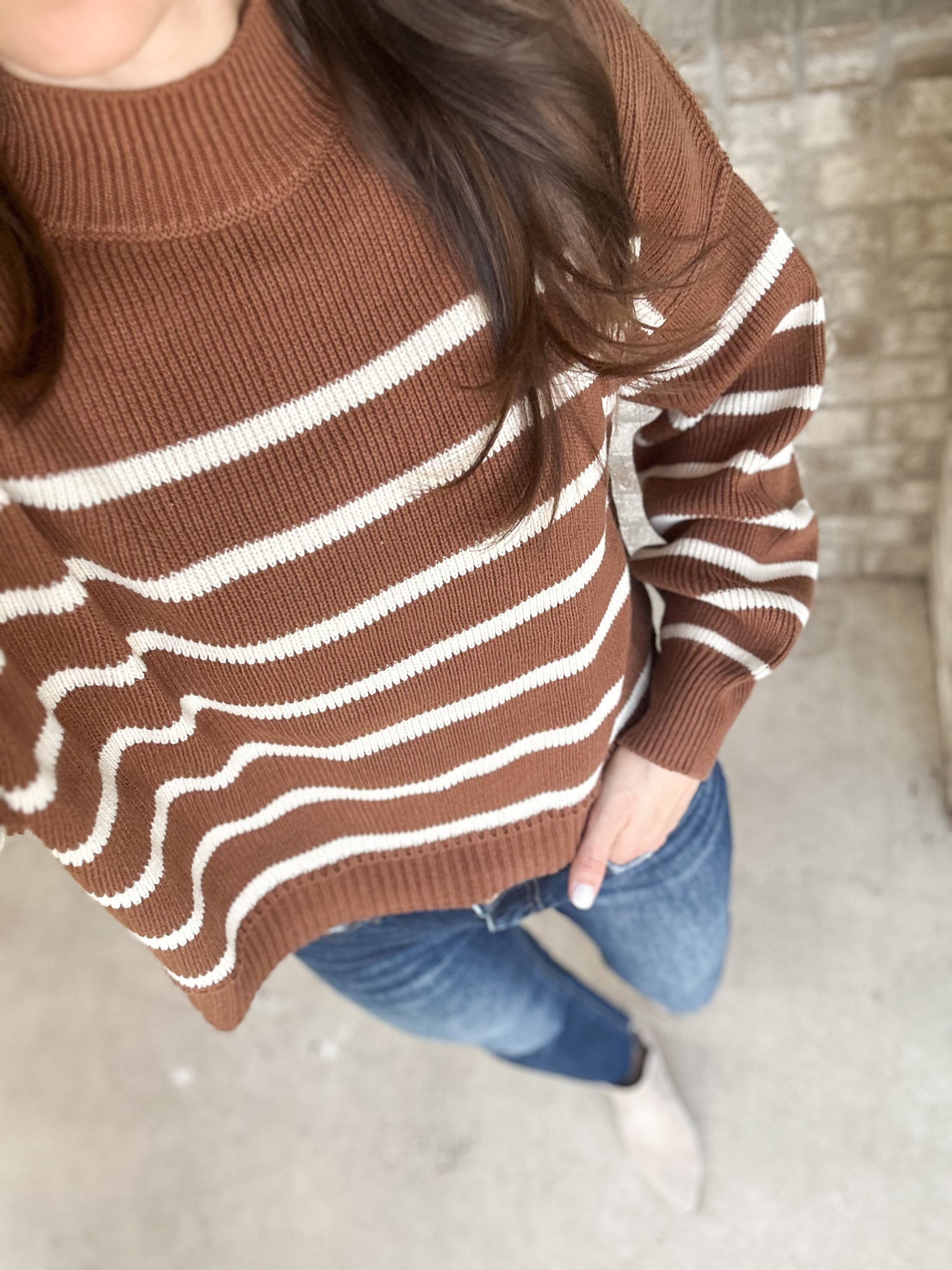 Fiona Camel Mock Neck