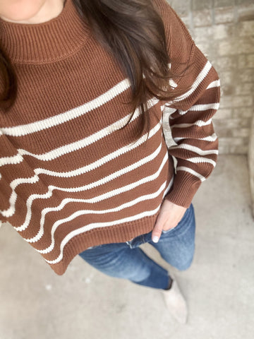 Fiona Camel Mock Neck