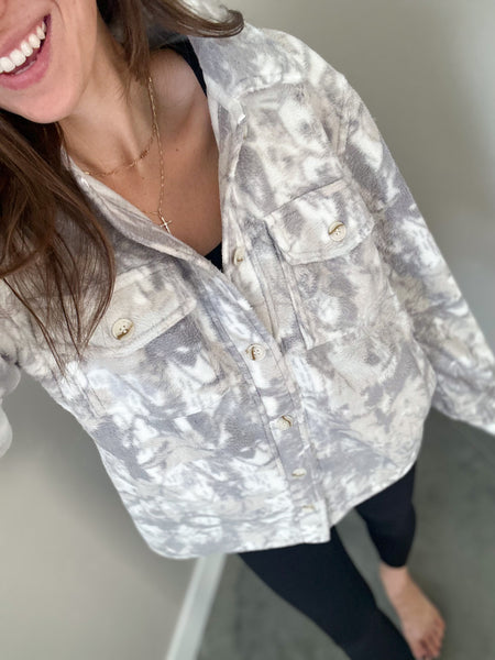 Camo Butter Soft Fleece Shacket