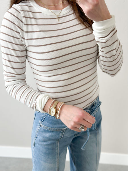 Breya Micro Ribbed Long Sleeve [4 colors]