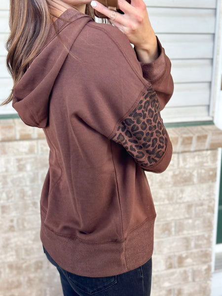 Mocha Leopard Hoodie