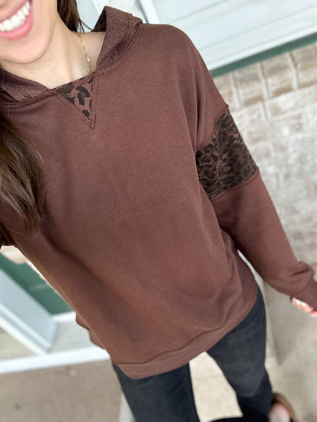 Mocha Leopard Hoodie