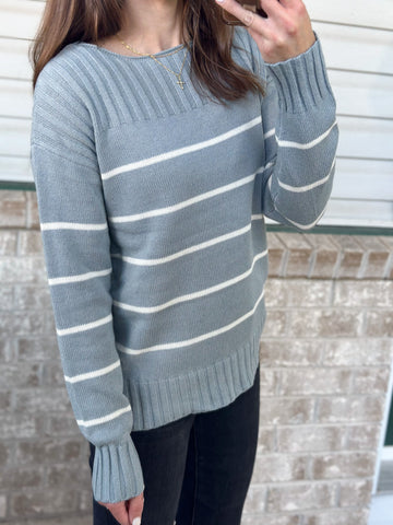Blu Boatneck Sweater