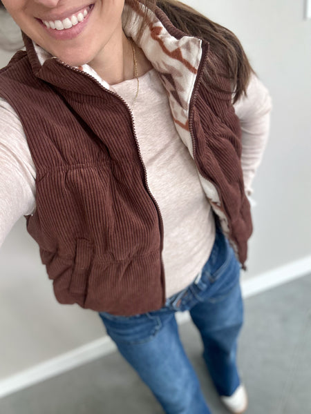 Reversible Cropped Vests [3 colors]
