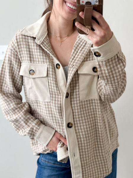 Let’s Go Fall Neutral Shacket