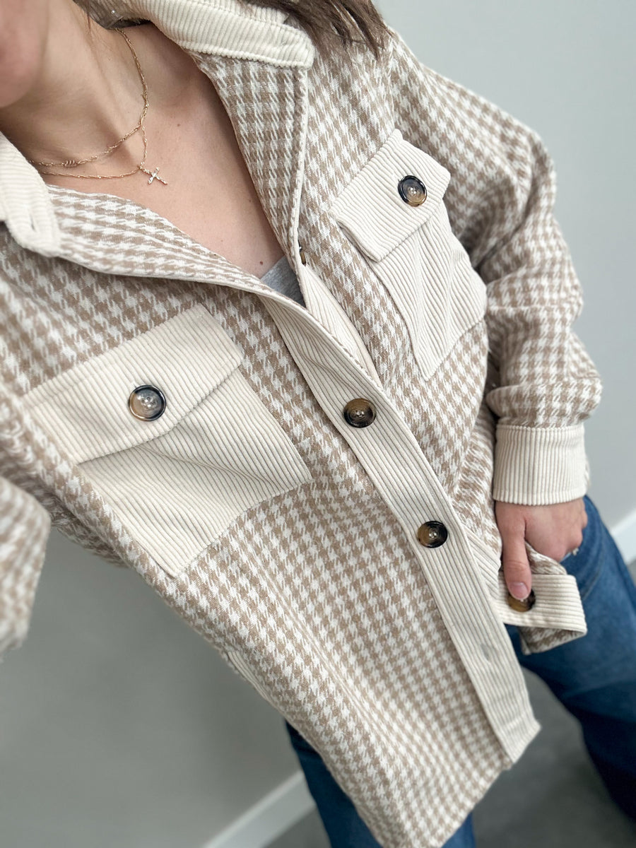 Let’s Go Fall Neutral Shacket – Way Boutique LLC