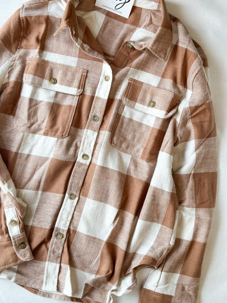 Camel Buffalo Check Flannel