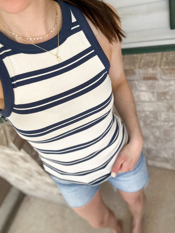 Breya Ribbed Tanks [Blue mix & Red mix]
