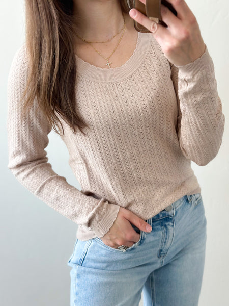 Staple Layer Long Sleeve [taupe & black]