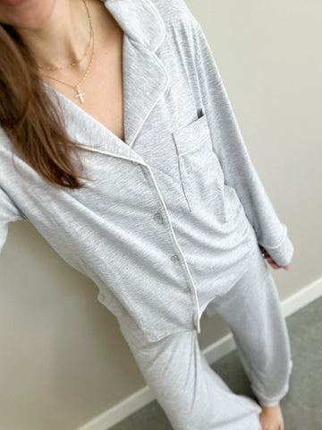 Everyday Pj’s [cranberry & gray]